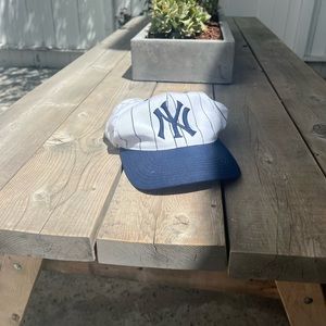 rare vintage new york yankees pin stripe hat